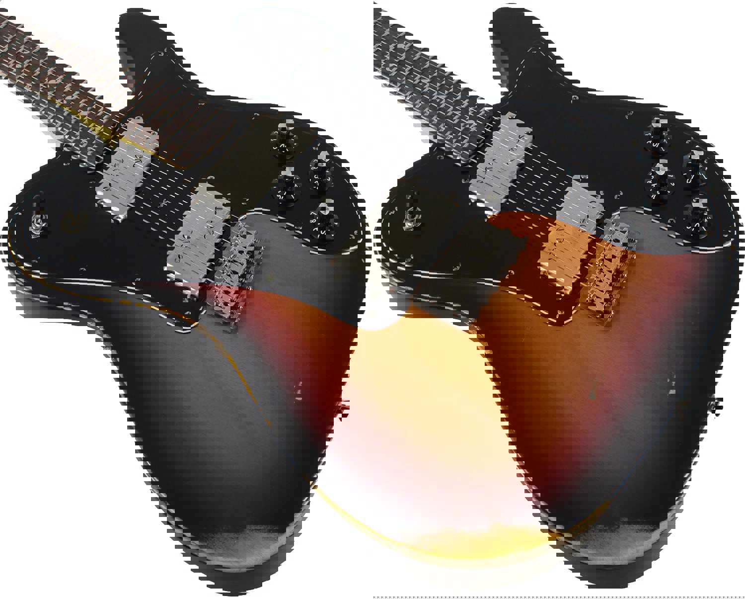 Nash T-72DLX Guitar, 3 Tone Sunburst, Rosewood, Medium Aging