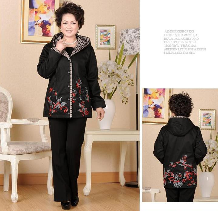 Embroidered Casual Women's Jacket for Spring and Autumn