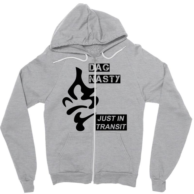 Dag Nasty Zipper Hoodie - Unisex Soft Poly-Cotton Blend