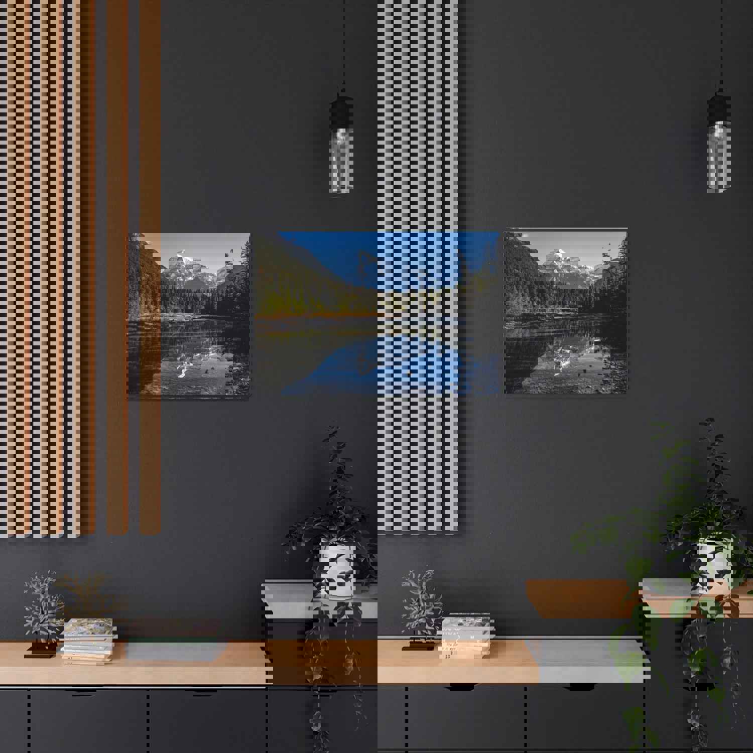 Mystic Forest Mountain Nature Wilderness Photography Canvas Wall Art