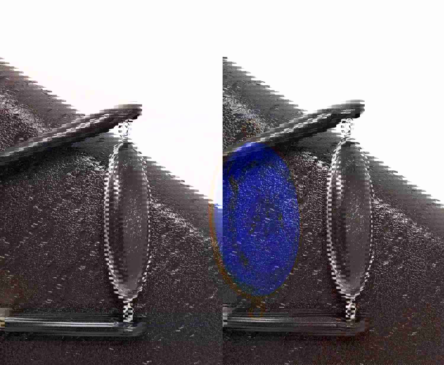 Sterling Silver Lapis Lazuli Gemstone Connector for DIY Jewelry Making