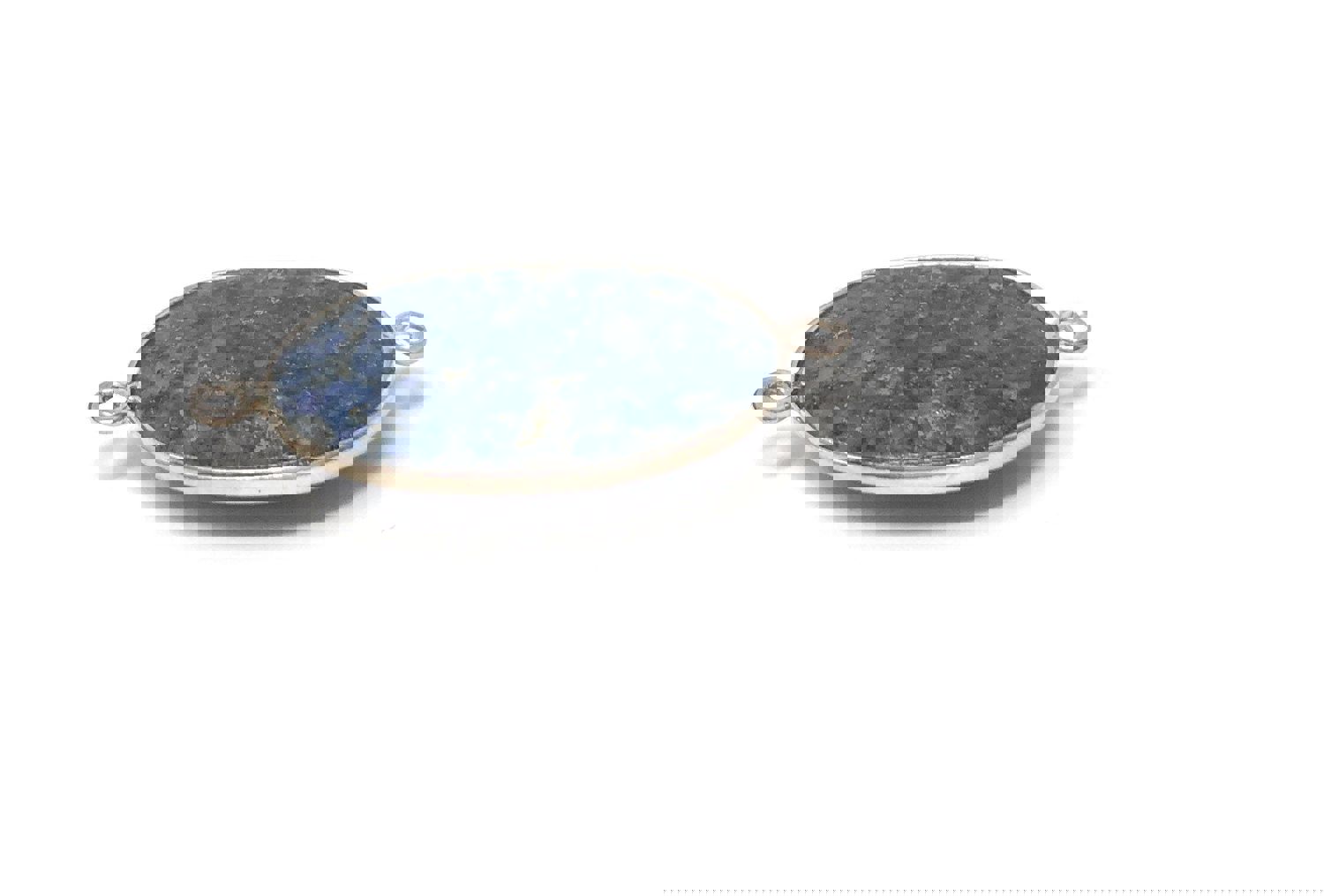 Sterling Silver Lapis Lazuli Gemstone Connector for DIY Jewelry Making