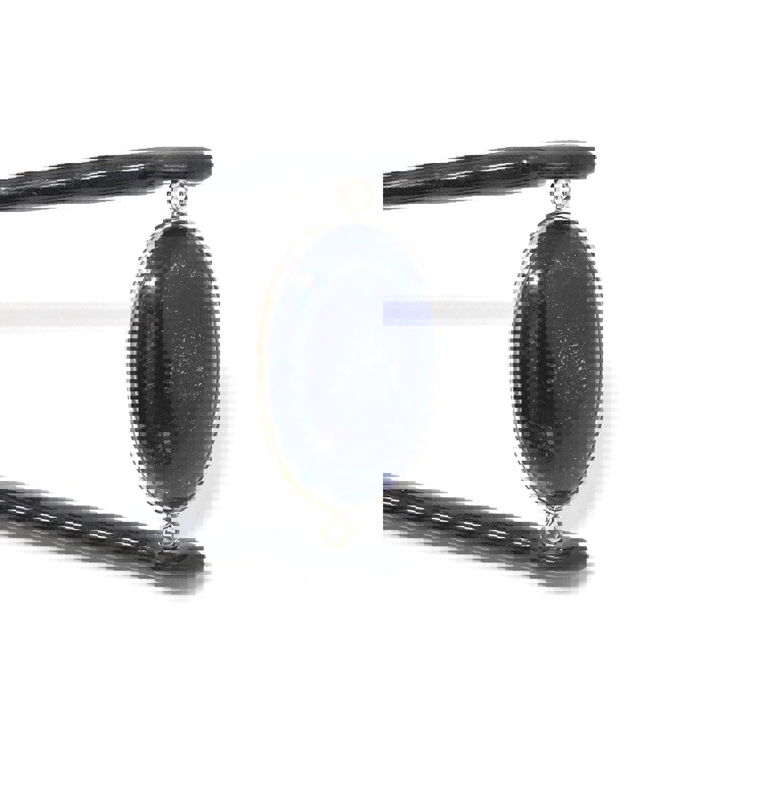 Sterling Silver Lapis Lazuli Gemstone Connector for DIY Jewelry Making