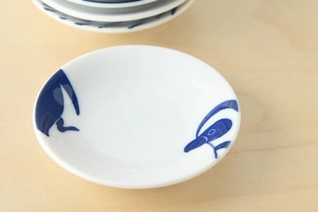 Aquarium Small Plate Gift Set 3.5" - 6 Porcelain Plates with Marine Theme