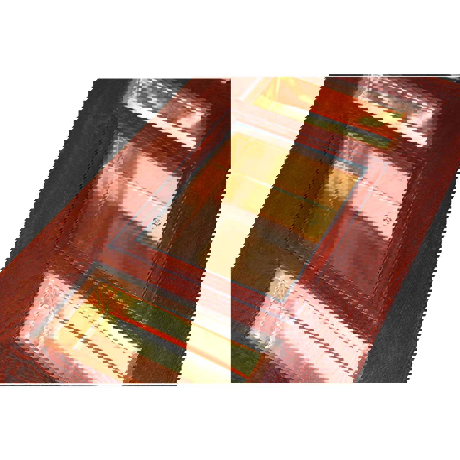 Oriental Rectangular Bold Thick Wood Drawers Coffee Table cs5305S