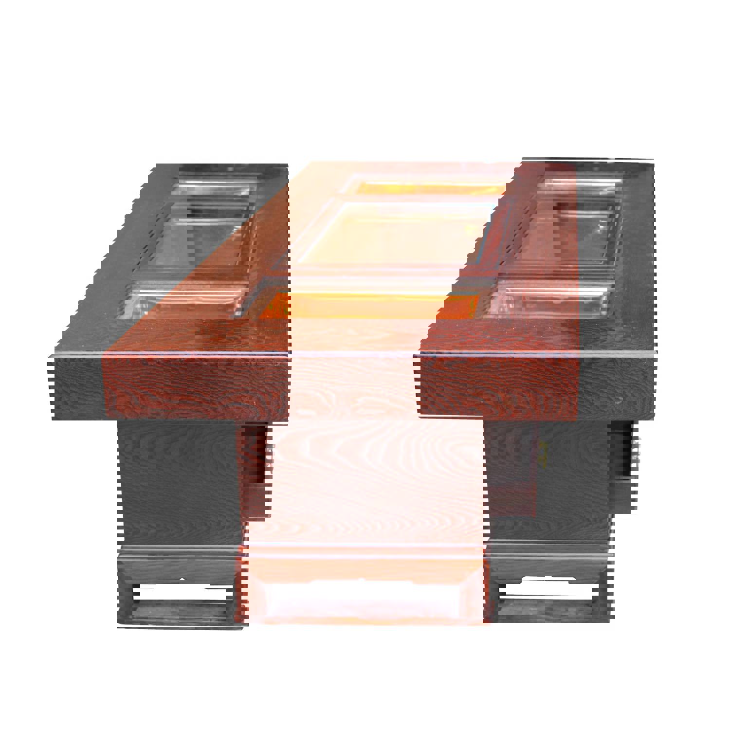 Oriental Rectangular Bold Thick Wood Drawers Coffee Table cs5305S