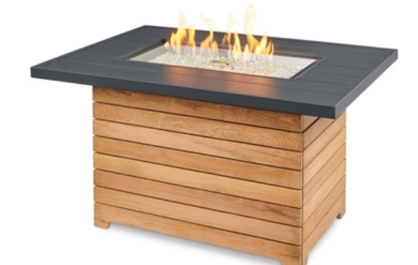 The Outdoor Greatroom | Darien Rectangular Gas Fire Pit Table