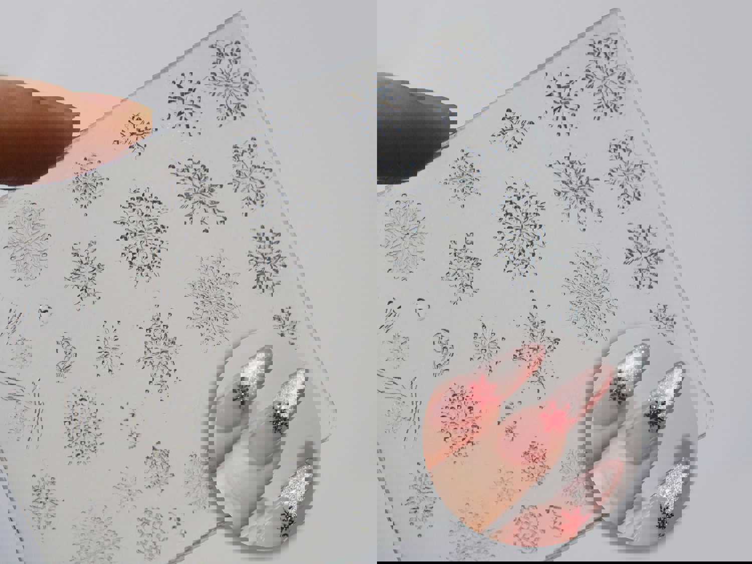 Winter Snow Flake Silica Mould for Nail Art DIY Decal Design