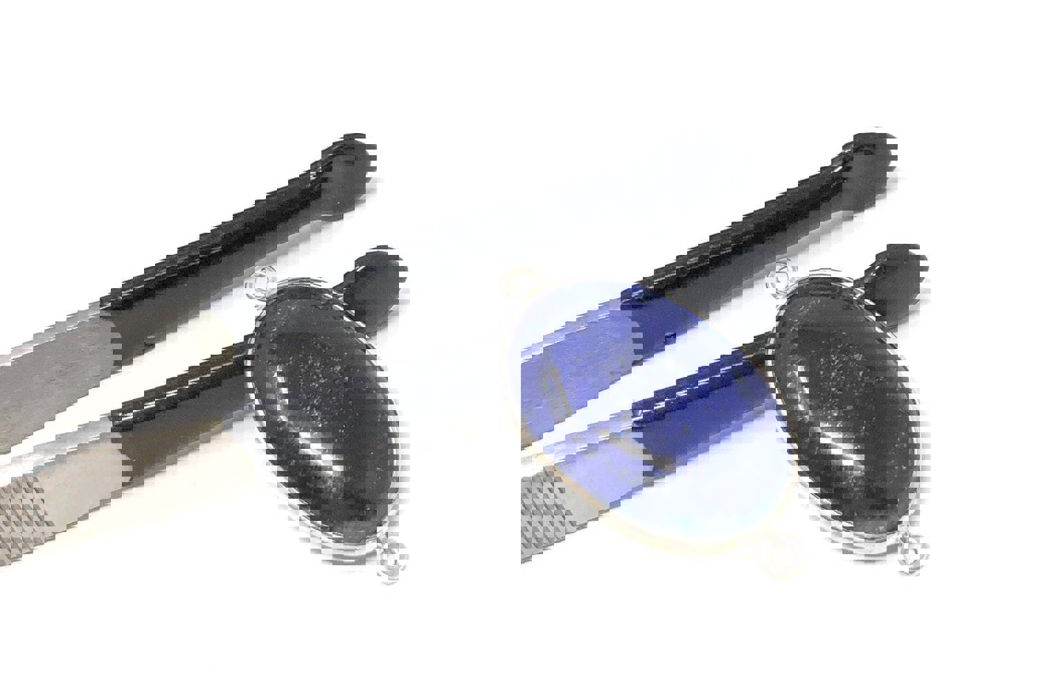 Sterling Silver Lapis Lazuli Gemstone Connector for DIY Jewelry Making