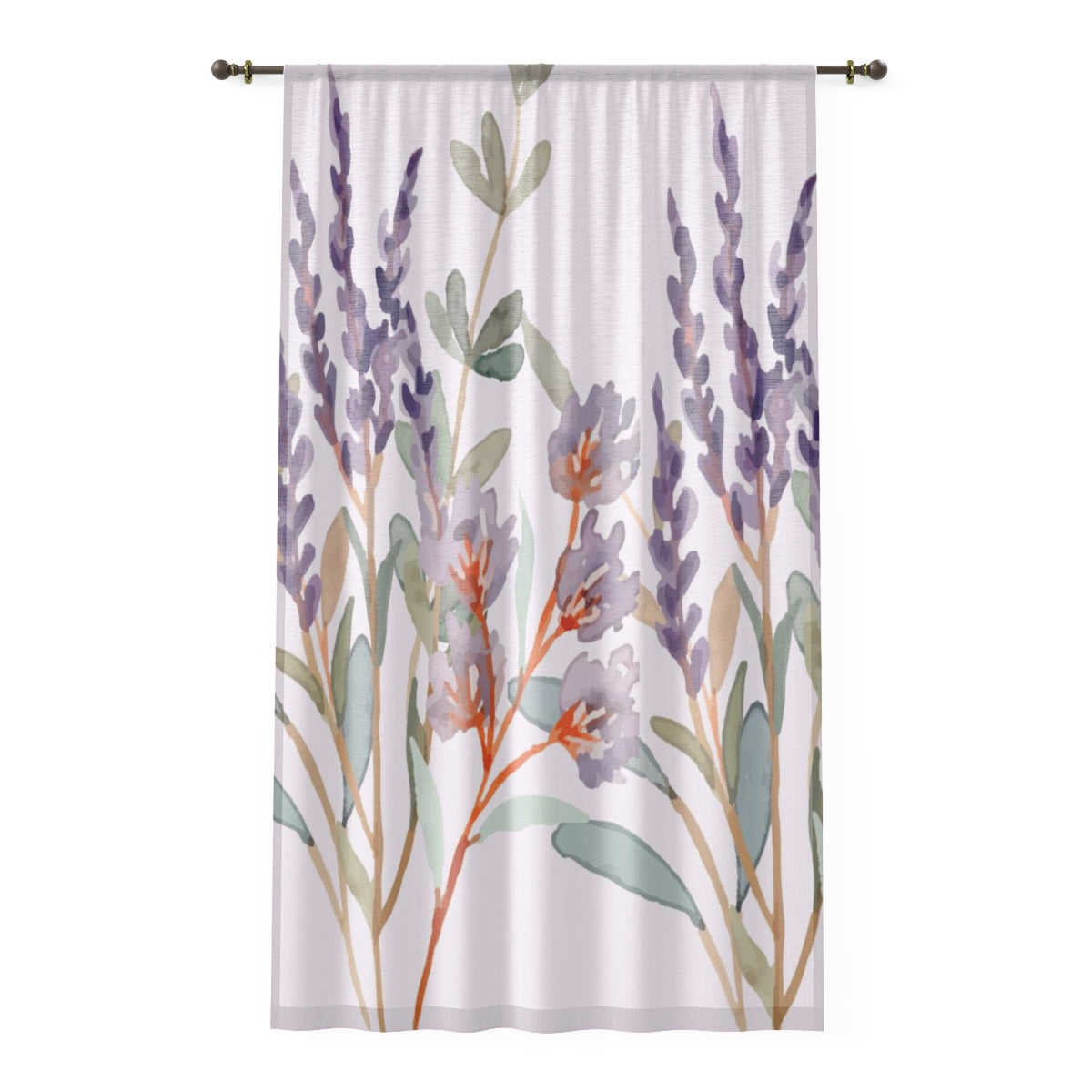 WILD LAVANDER - SHEER Window Curtain