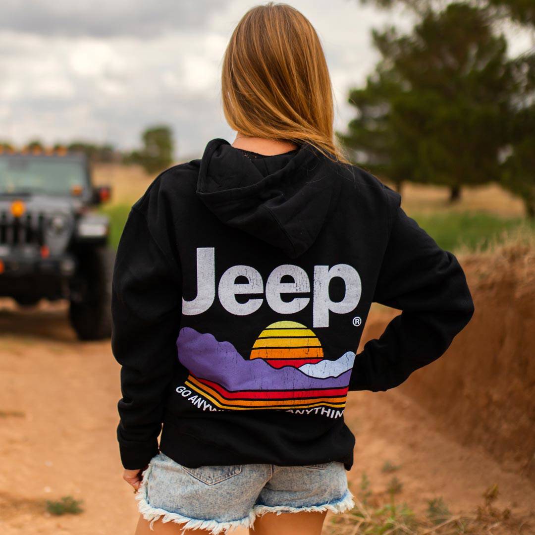 Jeep Retro Mountains Hoodie - Comfortable and Stylish