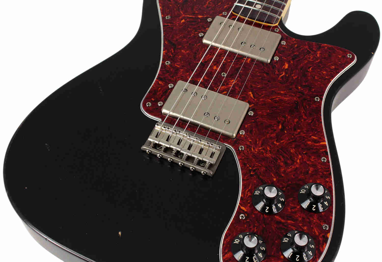 Nash T-72DLX Guitar, Black, Rosewood, Light Aging