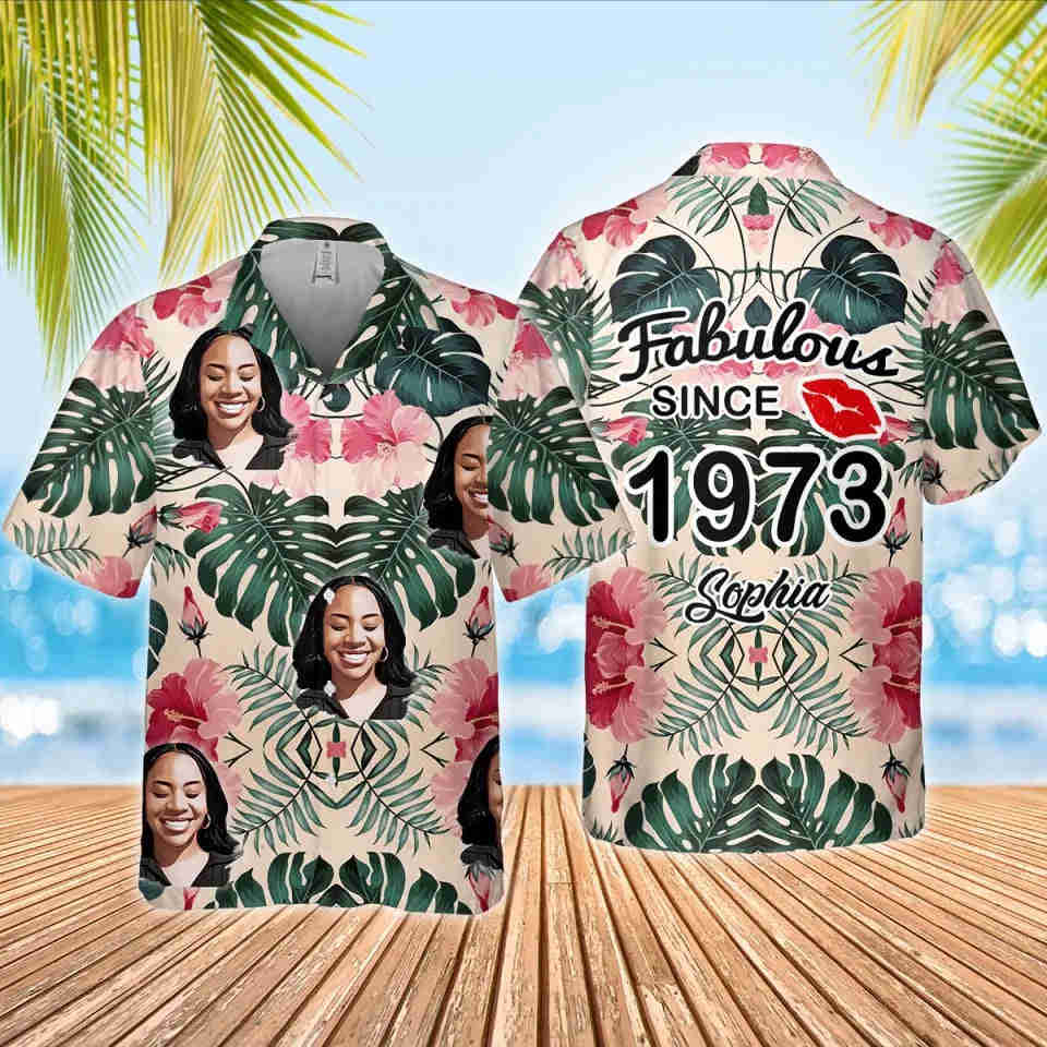 Custom Birthday Hawaiian Shirts for Women Turning 50
