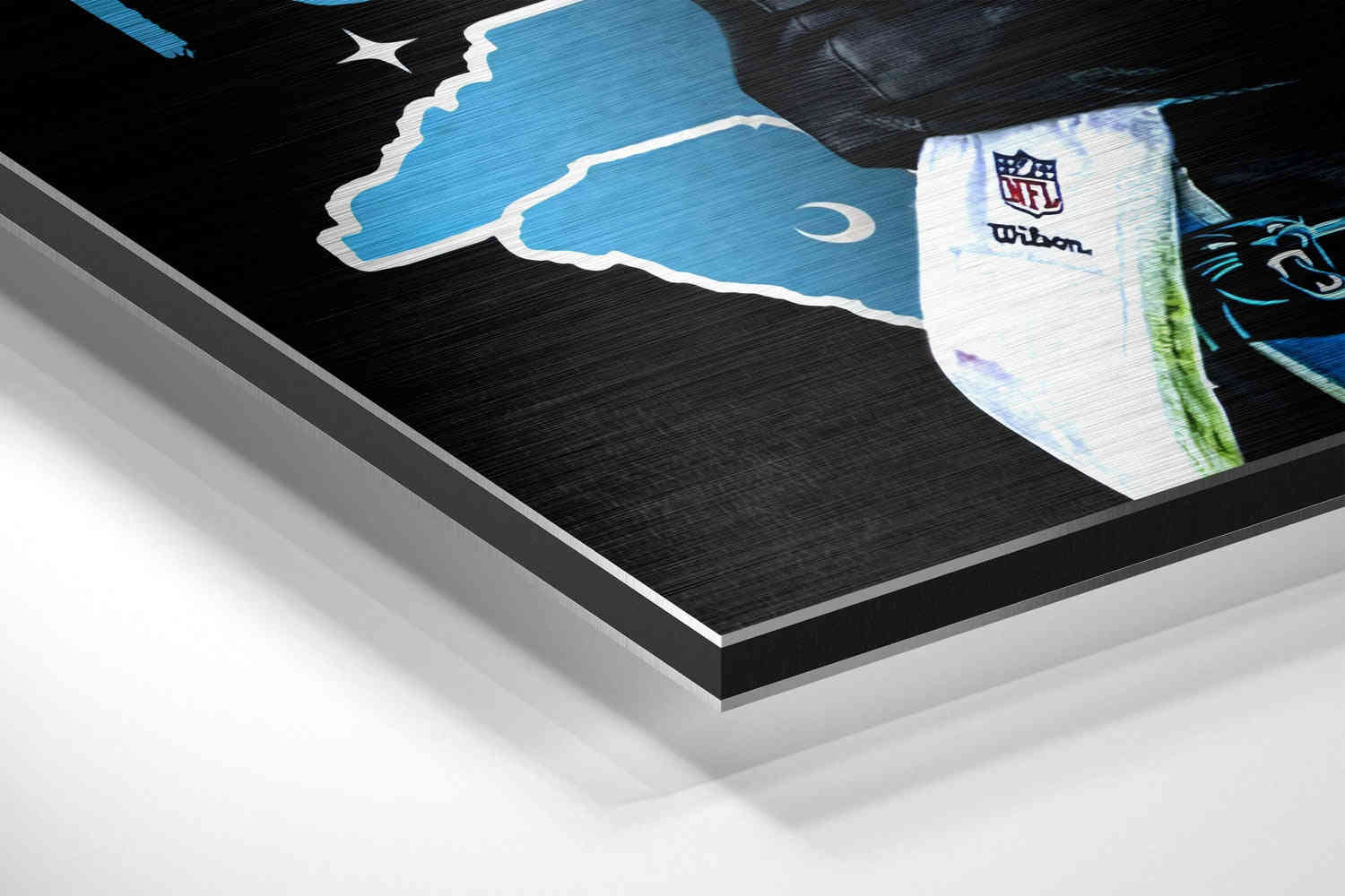 American Football Brushed Aluminium Dibond Wall Art