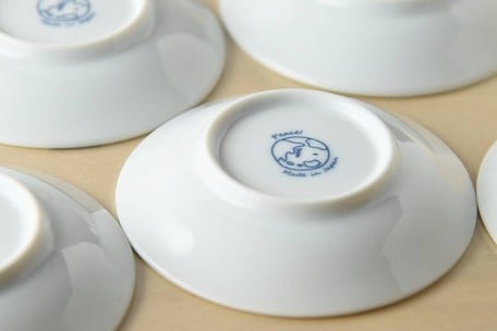 Aquarium Small Plate Gift Set 3.5" - 6 Porcelain Plates with Marine Theme