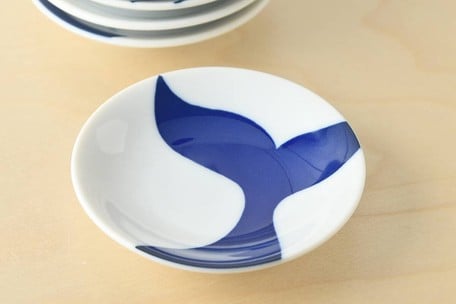 Aquarium Small Plate Gift Set 3.5" - 6 Porcelain Plates with Marine Theme