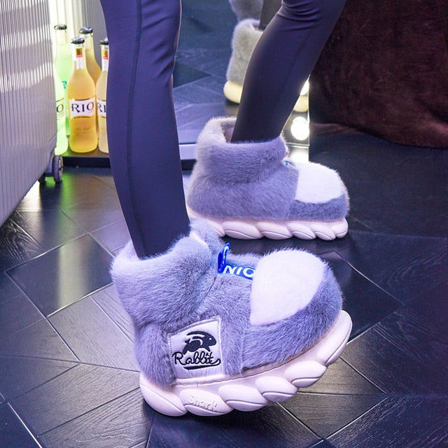 Winter Warm High Top Candy Shoes For Women - Waterproof Snow Boots