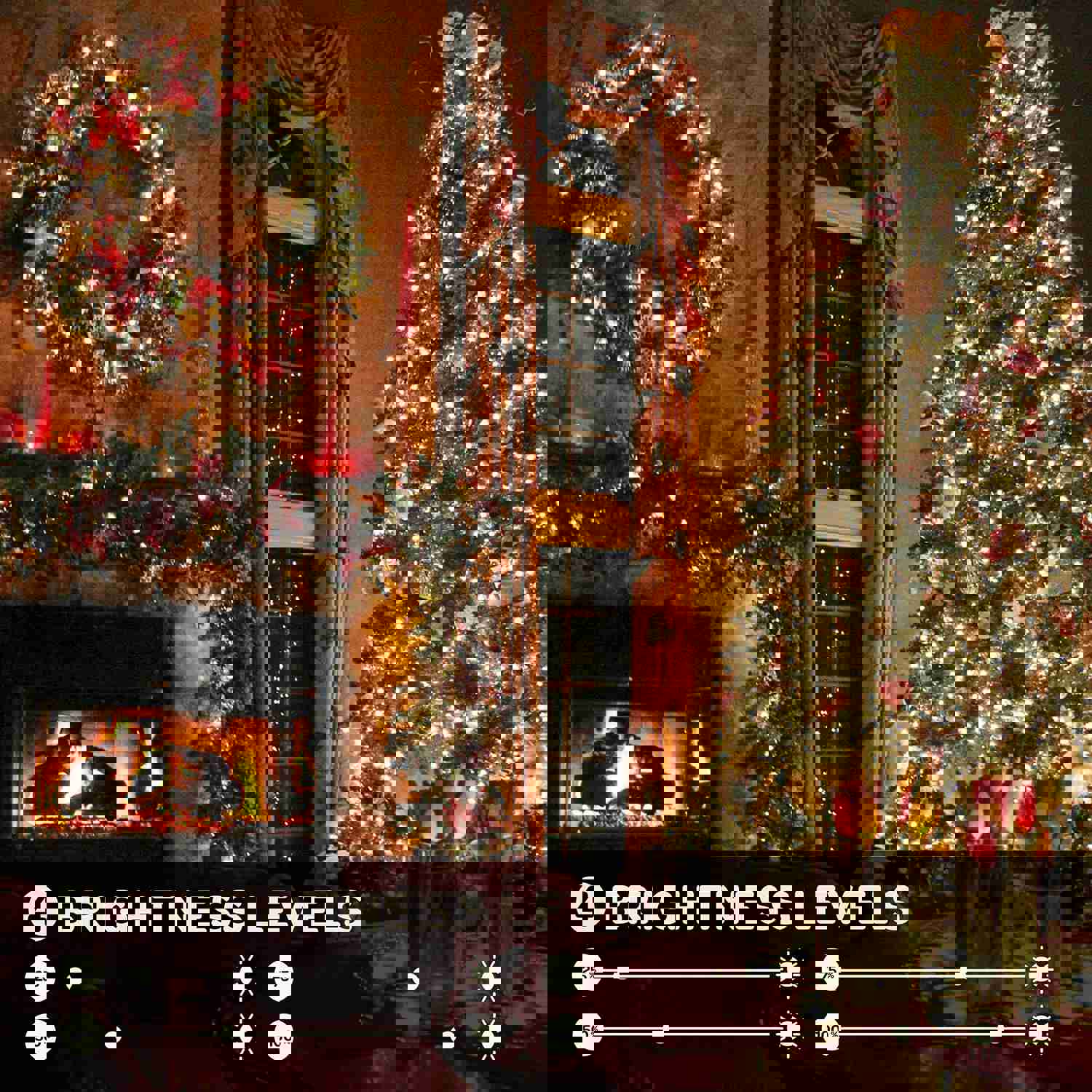 1000 LED Christmas Lights [Cool White] 400ft Super Long String Lights with Remote & 8 Modes