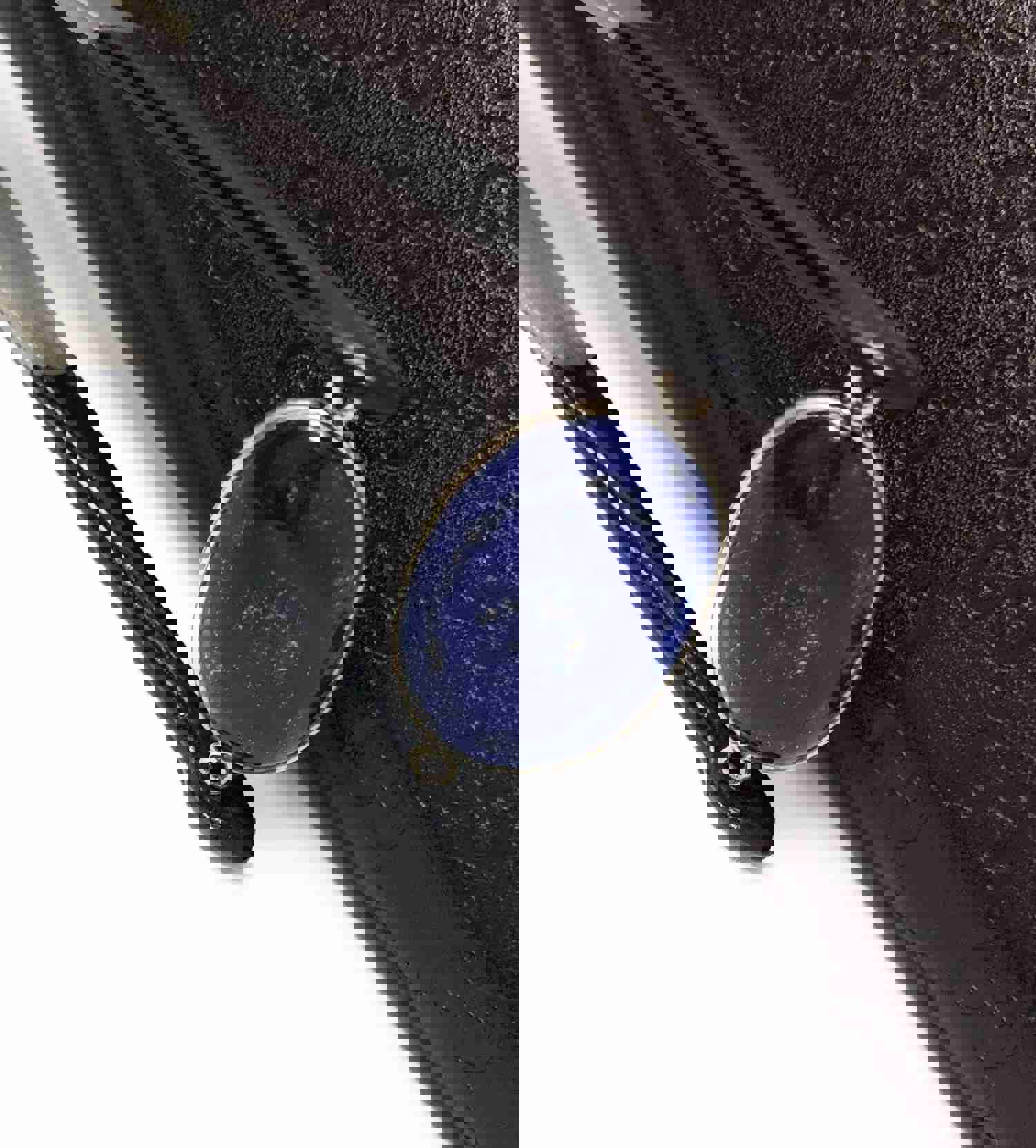 Sterling Silver Lapis Lazuli Gemstone Connector for DIY Jewelry Making