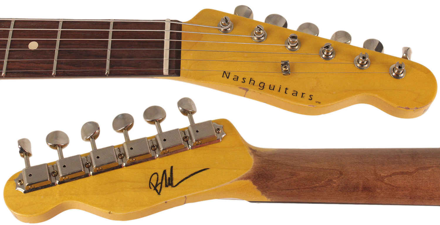 Nash T-69 Thinline Guitar, Amber, Medium Aging - Vintage Tele Model with Modern Features