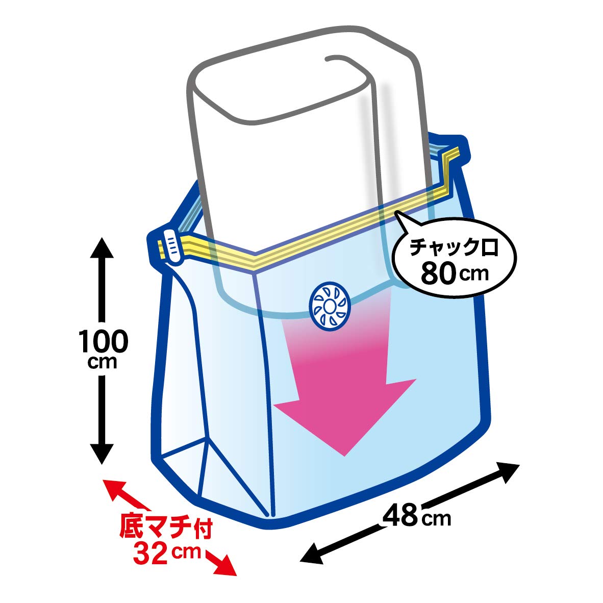 Towa Industry Japan Compression Storage Bag 60X60X32Cm For Clothing