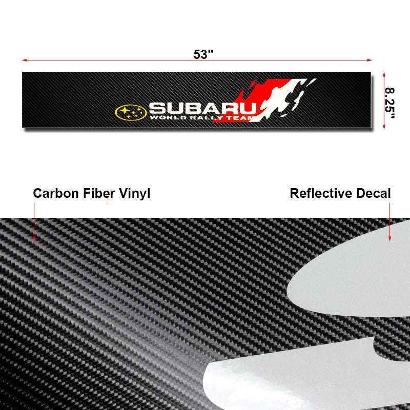 Subaru RALLY Carbon Fiber Windshield Vinyl Banner Decal Sticker