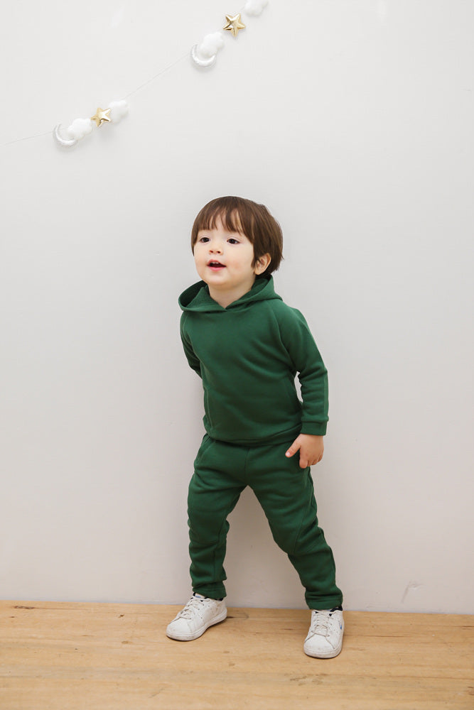 Green Bengdi Hoodie & Pants Set for Kids