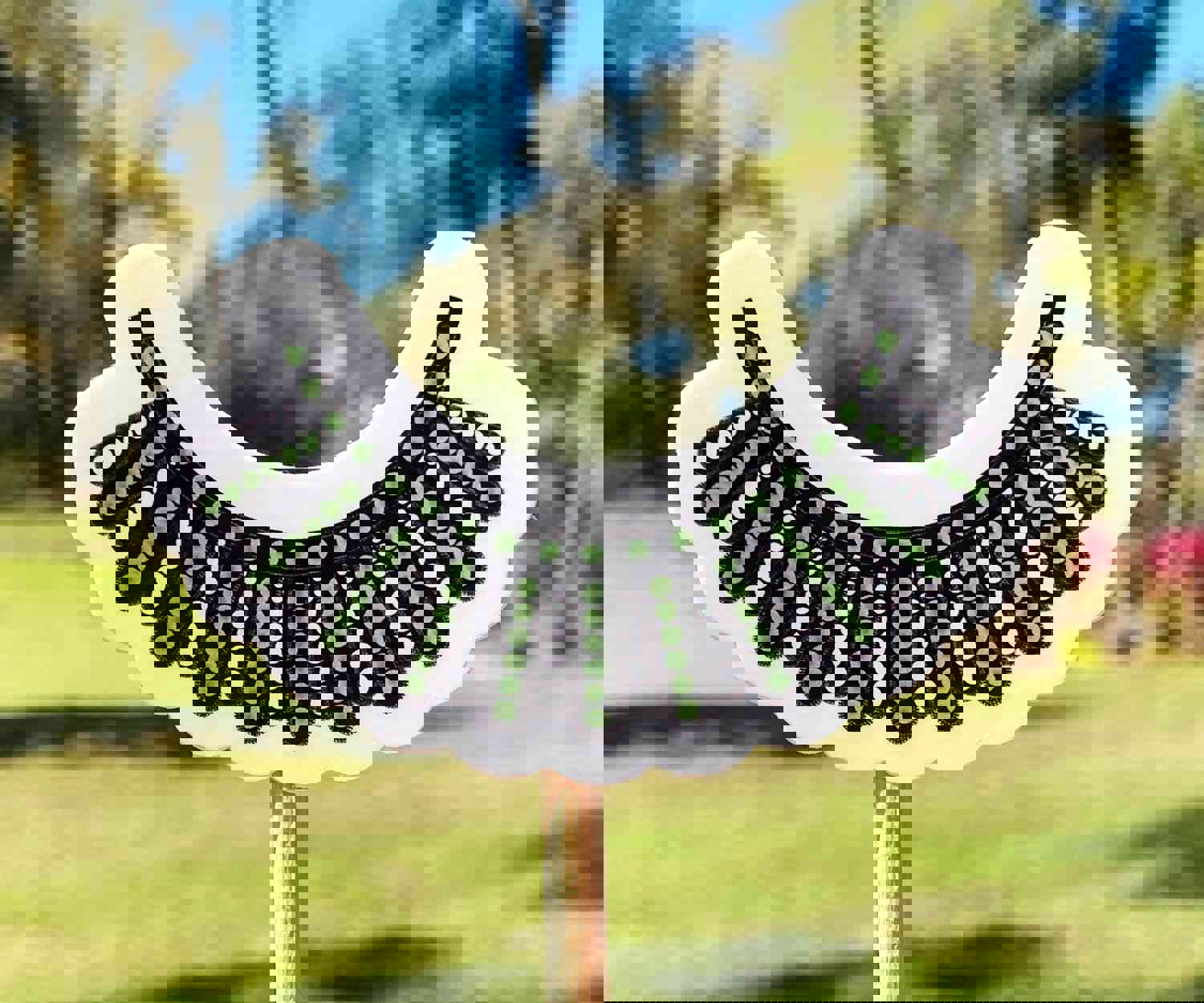 RGB Dissent Necklace Sticker - Weatherproof Vinyl for Laptops, Bottles & Cars