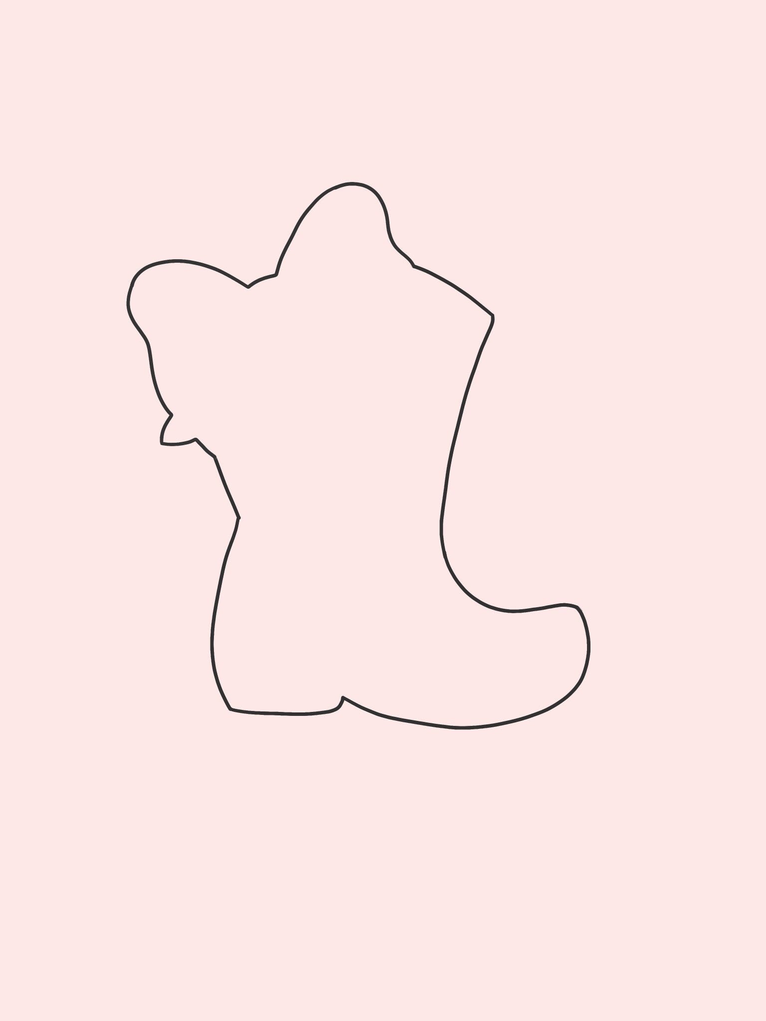 Cowboy Boot With Bow Cookie Cutter - Various Sizes