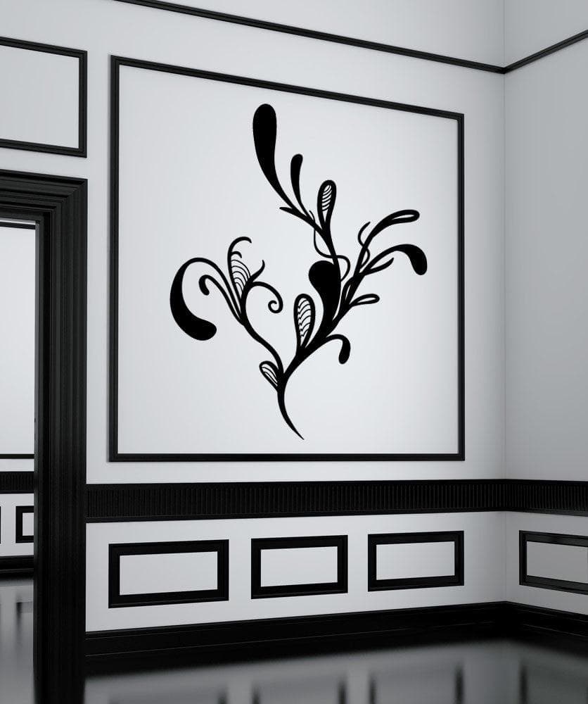 Vinyl Wall Decal Sticker Abstract Flower #OS_MB1070