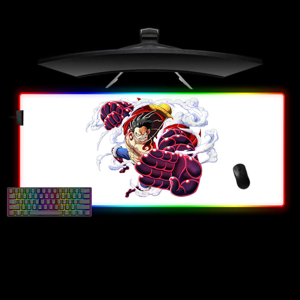 Monkey D. Luffy Design RGB Gaming Mouse Pad with LED Lighting