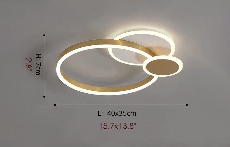 MIRODEMI® Luxury Round Acrylic LED Ceiling Light for Living Room, Kitchen