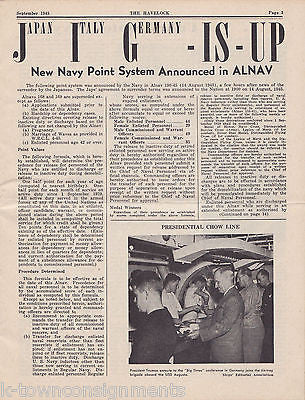 Havelock Waves Women Military Training Vintage WWII News Magazine 1945