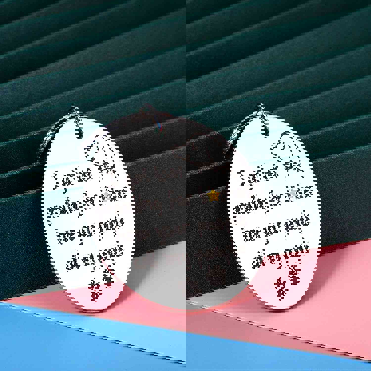 Funny Personalized Pet Tag for Dogs and Cats - Stainless Steel Collar Tag