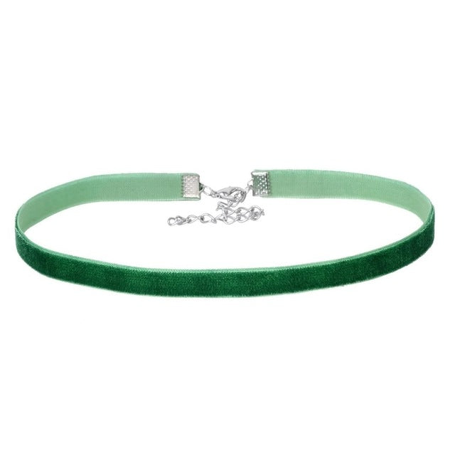 2017 New Fashion Style Choker Necklace for Women - Black Pink Velvet Chokers Collar Necklaces