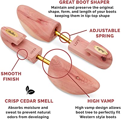 Stratton Cedar Western Boot/Shoe Tree For Men - Premium Shoe Care Essential