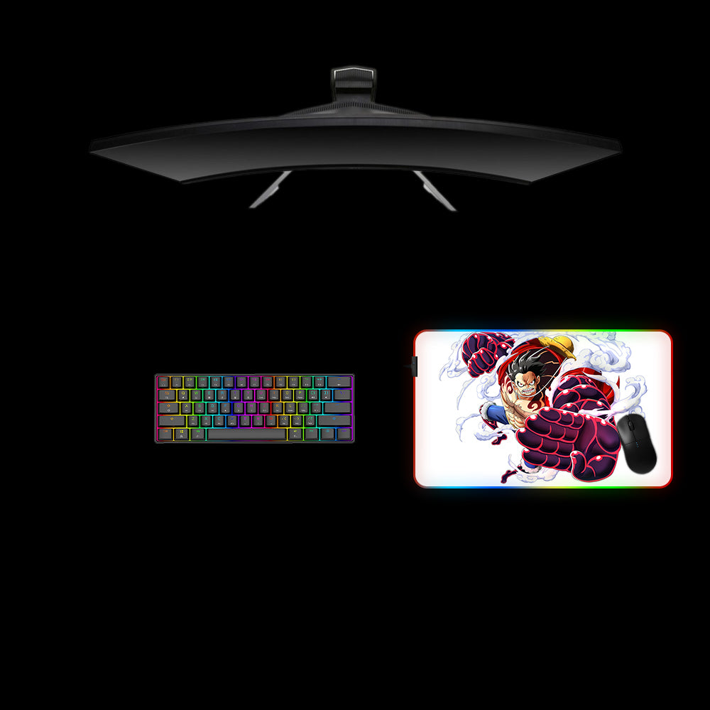 Monkey D. Luffy Design RGB Gaming Mouse Pad with LED Lighting