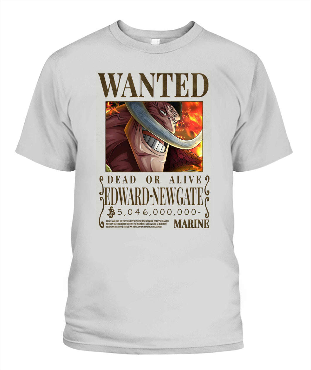 Edward Newgate Wanted Custom Graphic Unisex Cotton T-Shirt