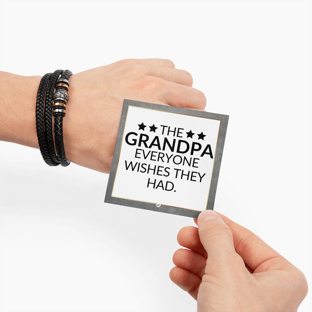 Keepsake Braided Leather Bracelet for Men - Heartfelt Gift for Christmas or Birthday