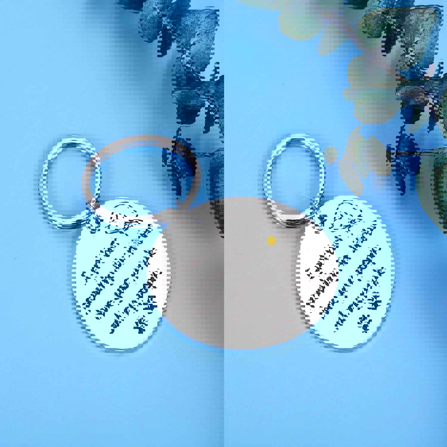 Funny Personalized Pet Tag for Dogs and Cats - Stainless Steel Collar Tag