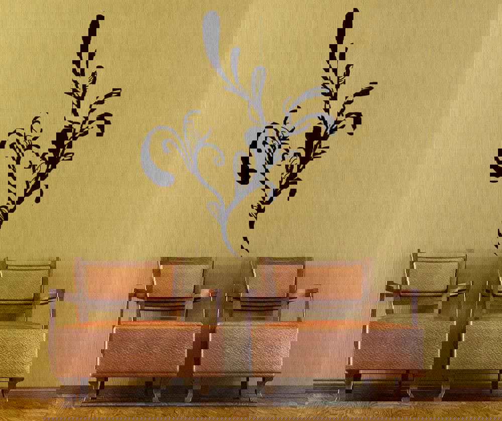 Vinyl Wall Decal Sticker Abstract Flower #OS_MB1070