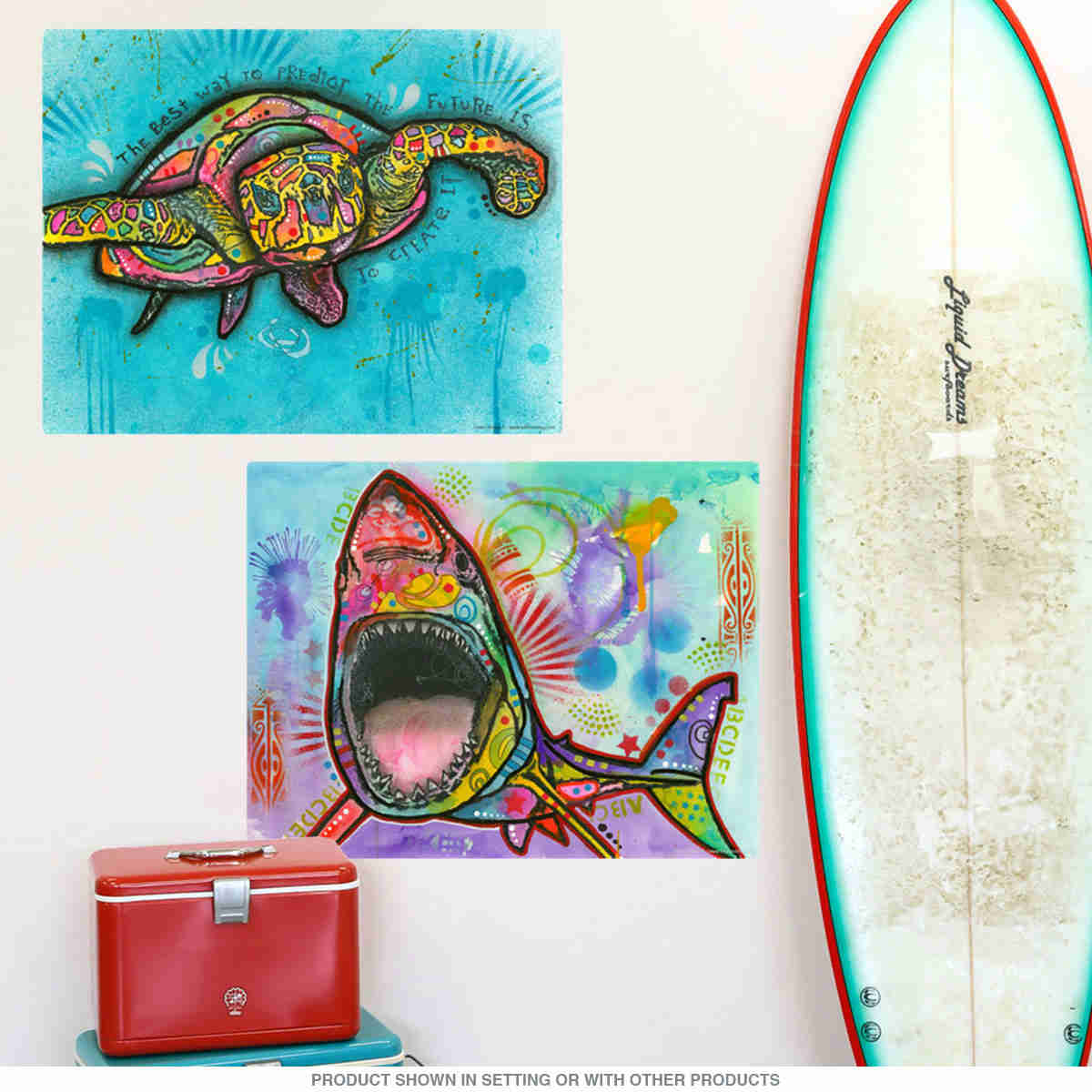 Sea Turtle Dean Russo Pop Art Wall Decal