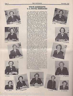 Havelock Waves Women Military Training Vintage WWII News Magazine 1945