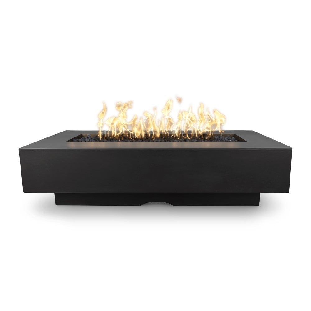 Top Fires Del Mar 96-Inch Rectangular GFRC Gas Fire Pit with Flame Sense Ignition