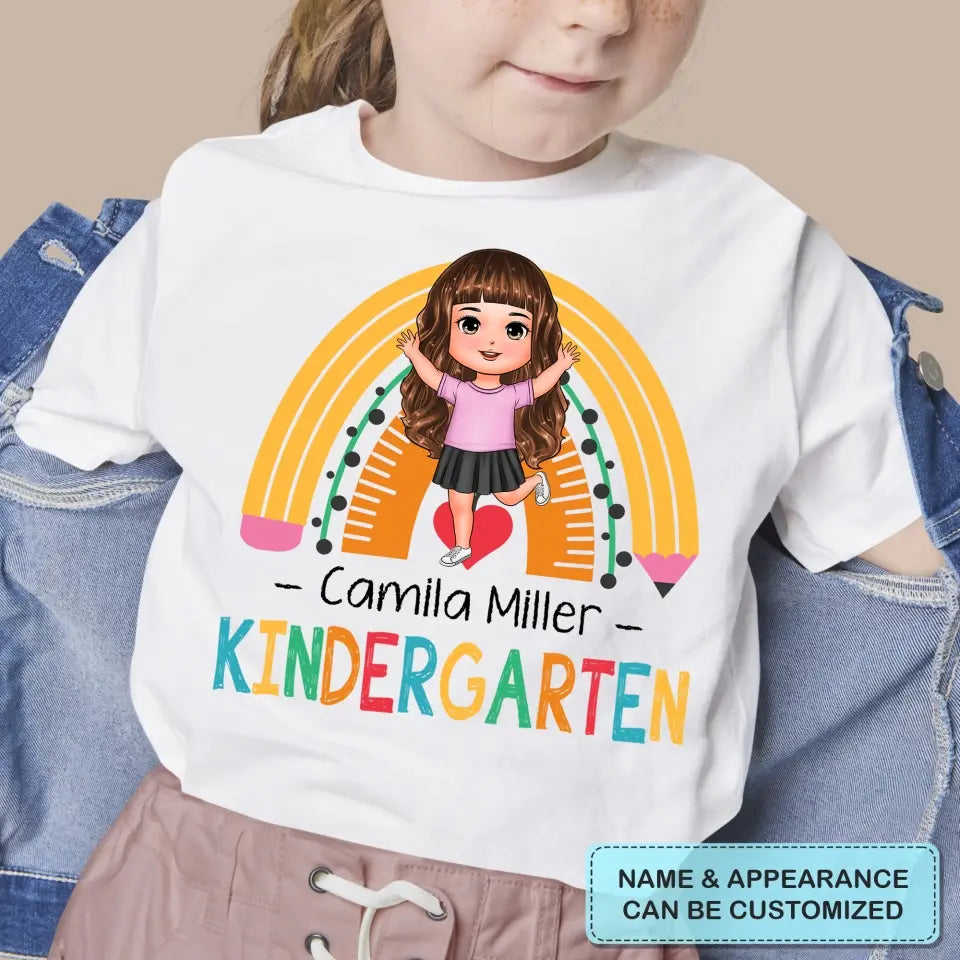 Personalized Custom T-shirt - Birthday, Back To School Gift For Kid - Grade School