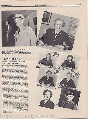 Havelock Waves Women Military Training Vintage WWII News Magazine 1945
