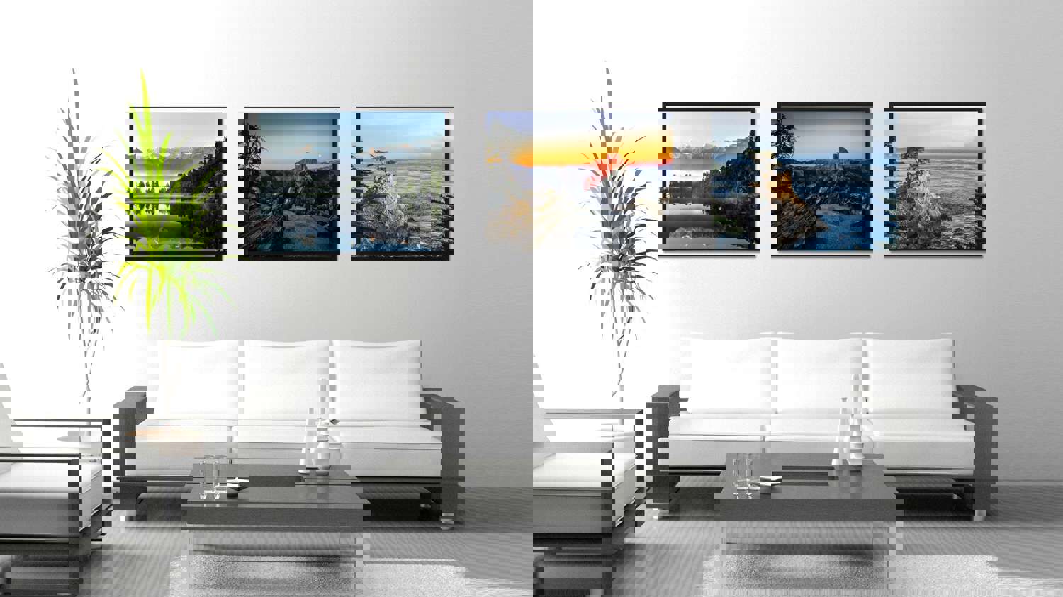 Monterey Cypress Tree Landscape Photo Canvas Print for Home Décor