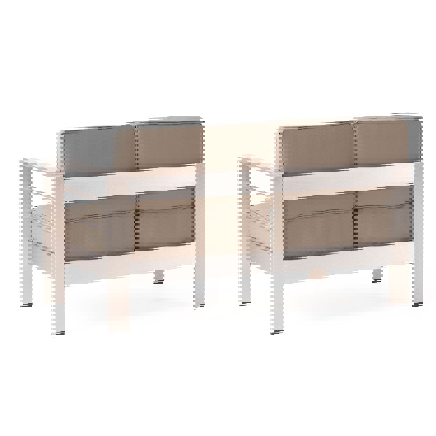 Outdoor Estate Collection with Fire Pit and Faux Wood Top Dining Table - NH520703