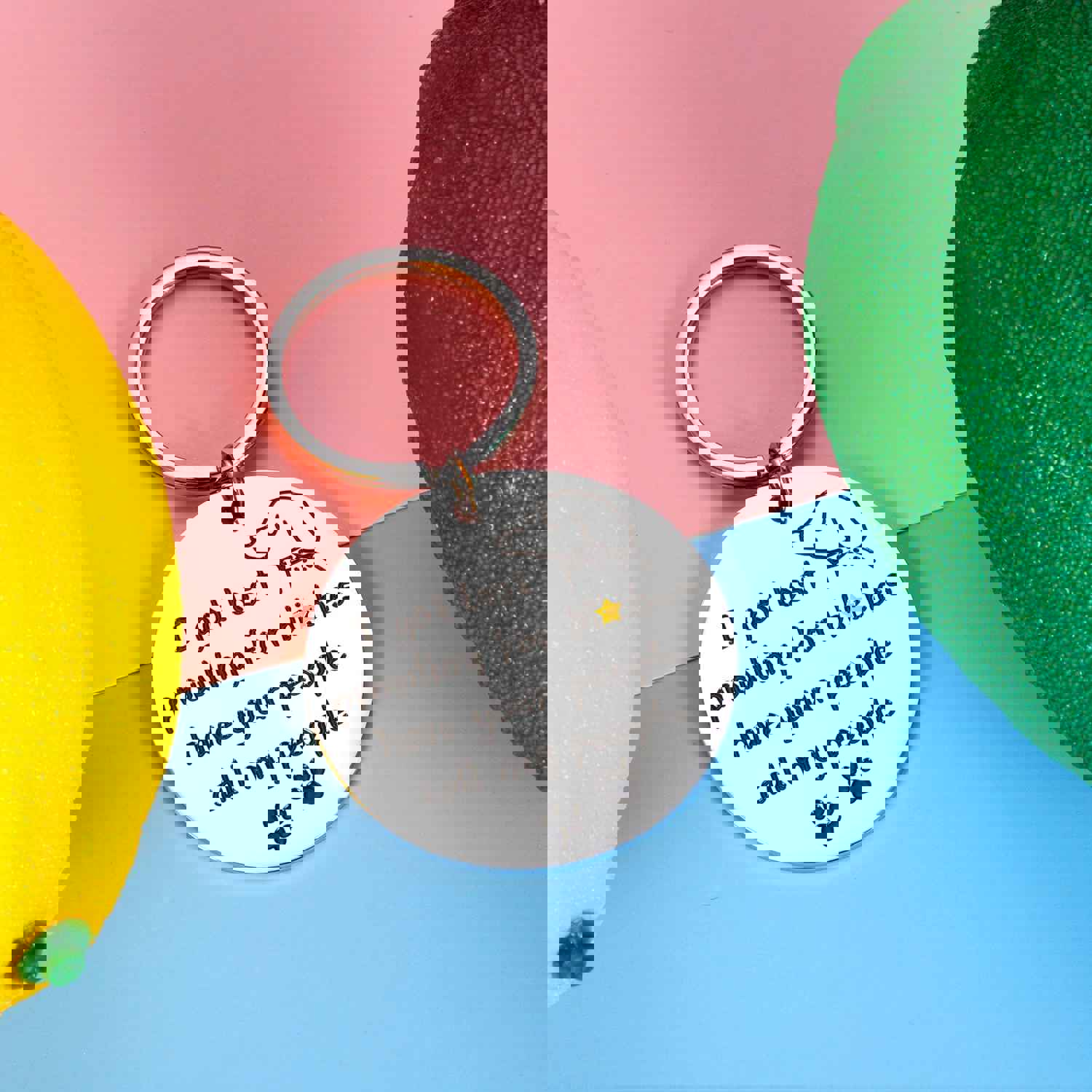 Funny Personalized Pet Tag for Dogs and Cats - Stainless Steel Collar Tag