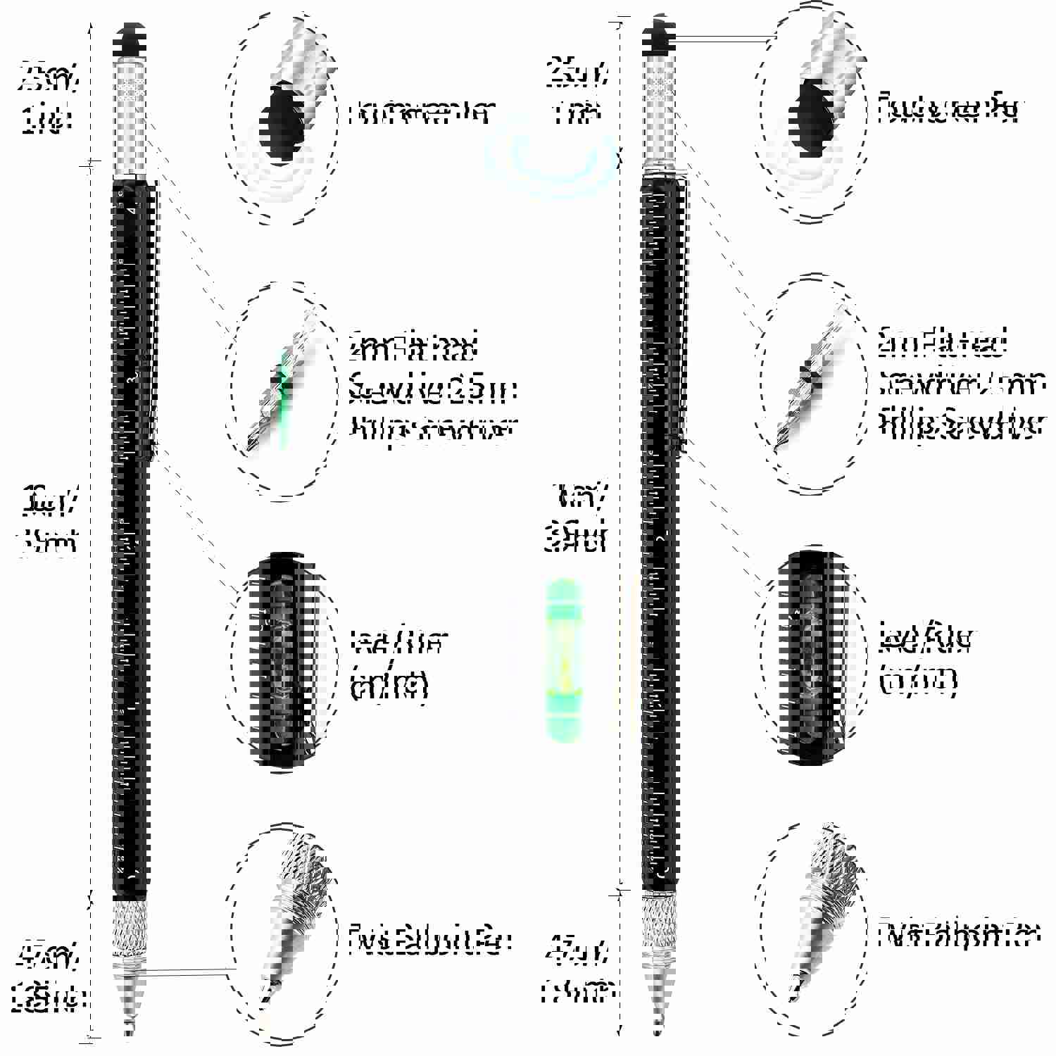 6 in 1 Multitool Tech Tool Pen